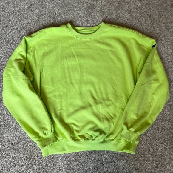 Fabletics - Forever Fleece Crewneck Sweater - Size XL - Neon - Picture 3 of 4